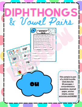 Preview of Diphthongs and Vowel Pairs Reading Passages - OU