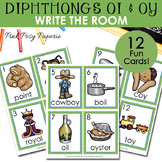 Diphthongs oi and oy Write the Room - Literacy Center - Wr