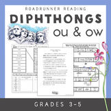 Diphthongs OU and OW Fluency Passages with Word Study & Vo