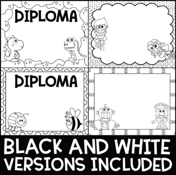 graduation borders black and white