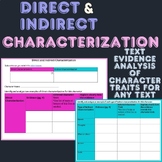 Direct & Indirect Characterization Organizer: STEAL Method