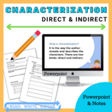 Direct & Indirect Characterization Powerpoint & Notes BUNDLE