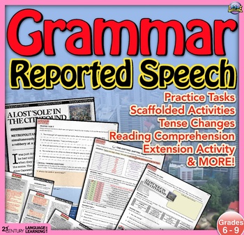 Preview of Direct & Indirect Speech Pre-Planned Lesson Plan & Activities, Distance Learning