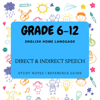 Preview of Direct & Indirect Speech_Study Notes/Reference Guide_EHL_Gr.6-12
