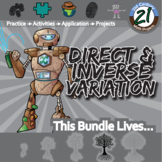 Direct & Inverse Variation Unit Bundle -Algebra 1- Distanc