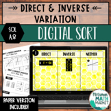 Direct & Inverse Variation DIGITAL Sort for Google Slides™