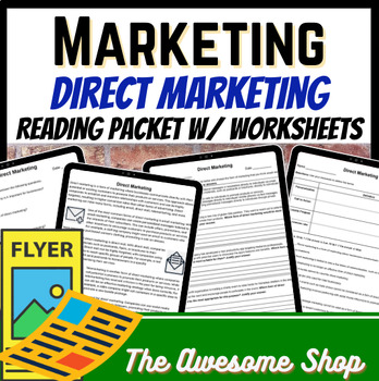Preview of Direct Marketing Informational Text W/ Worksheets Business & Marketing UPDATED