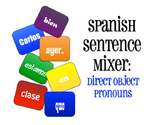 Spanish Direct Object Pronoun Sentence Mixer