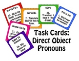 Spanish Direct Object Pronoun Task Cards