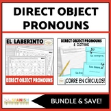 Direct Object Pronouns Spanish Review Game Worksheets and 