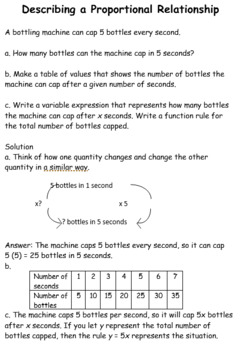 Preview of Direct Proportion Notes