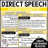 Direct Speech Quotation Marks PowerPoint - Guided Teaching