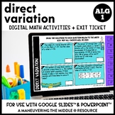 Direct Variation Digital Math Activity