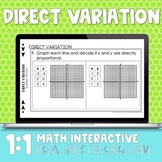 Direct Variation Digital Notes