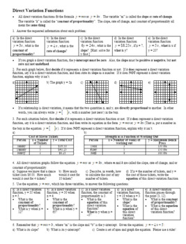 lesson 9 homework practice direct variation answer key