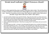 Direct and Indirect Object Pronoun Scoot for French