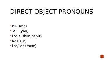 Direct and Indirect Object Pronouns in Spanish | TPT