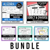 Direct and Inverse Variation - Notes, Homework, Activities