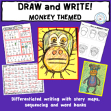Directed Draw and Differentiated Writing Activity MONKEYS
