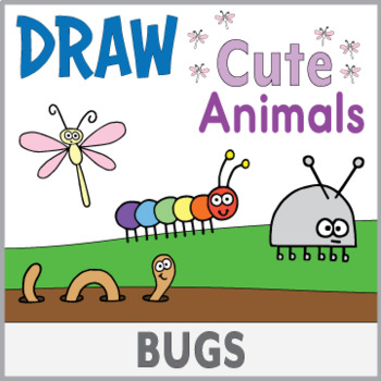 Preview of Directed Drawing - 15 Cute Animals - Bugs Theme