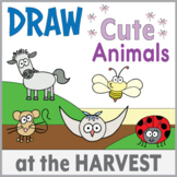 Directed Drawing - 15 Cute Animals - Harvest Theme