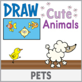 Directed Drawing - 15 Cute Animals - Pets Theme