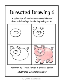 Preview of Directed Drawing 6: Farm Animals