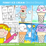 Directed Drawing Art Project - Funny Ice Cream