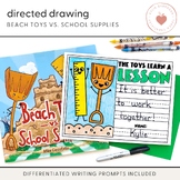 Directed Drawing: Beach Toys vs. School Supplies