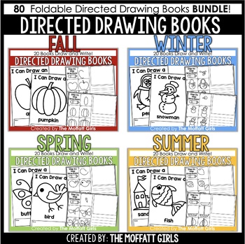 Preview of Directed Drawing Booklets BUNDLE