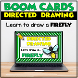 Directed Drawing Boom Cards | How to Draw a Firefly | Insects