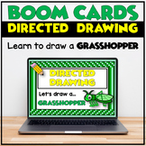 Directed Drawing Boom Cards | How to Draw a Grasshopper | Insects