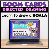 Directed Drawing Boom Cards | How to Draw a KOALA
