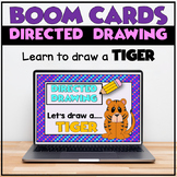 Directed Drawing Boom Cards | How to Draw a TIGER