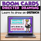Directed Drawing Boom Cards | How to Draw an OSTRICH