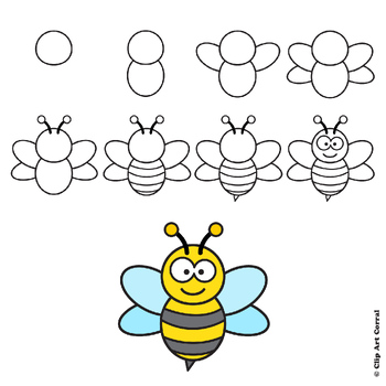 Directed Drawing Bugs Clip Art by Clip Art Corral | TPT