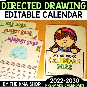 Directed Drawing Calendar 2024 and 2023 Calendar Parent Christmas Gift for  Parent Printable Activity