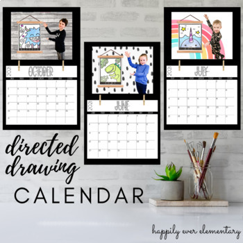 Preview of Directed Drawing Calendar | Parent Gift | Holiday or Mother's Day Project