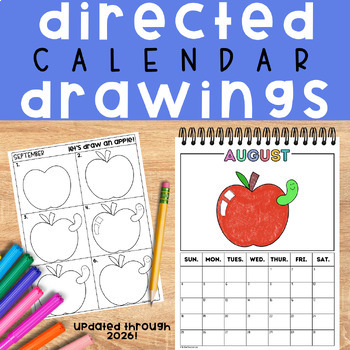 Preview of Directed Drawing Calendar | Holiday Parent Gift | Updated through 2026