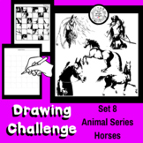 Art Lesson - Directed Drawing Challenge: Series 8 Horses