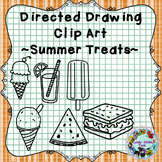 Directed Drawing Clip Art: Summer Treats