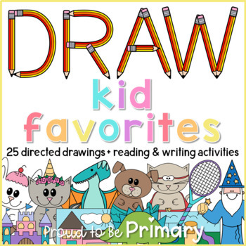 Preview of Step-by-Step Directed Drawing & Writing Activities - Animals, Dinosaurs, Unicorn
