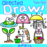 Directed Drawing Easter Earth Day Spring April Kid Learn H