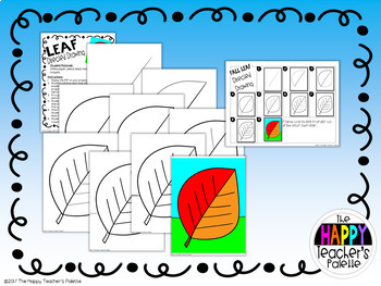 Directed Drawing ~ Fall Leaf ~ *FREEBIE* by The Happy Teacher's Palette