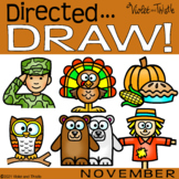 Directed Drawing How to Draw Veterans Day Thanksgiving Nov