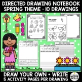 Directed Drawing Notebook - Spring Theme - 10 drawings, 50