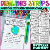 Directed Drawing Notebook Strips | 11 Themes | English & Spanish