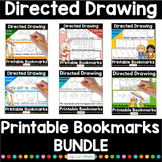 Directed Drawing Printable Bookmarks Bundle for Library Ce
