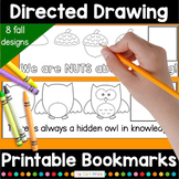 Directed Drawing Printable Bookmarks Fall