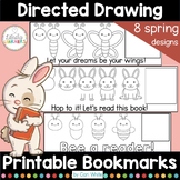 Directed Drawing Printable Bookmarks Spring March April Ma